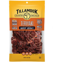Tillamook Country Smoker Real Hardwood Smoked Beef Jerky, Teriyaki, 10 Ounce