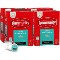 Community Coffee 100% Colombia 96 Count Coffee Pods, Medium Dark Roast, Compatible With Keurig 2.0 K-Cup Brewers