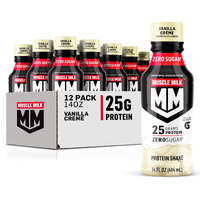 Muscle Milk Genuine Liquid Protein Shake, Vanilla Crme, 25G Protein, 14 Fl Oz Bottle, 12 Pack