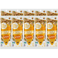 The Good Bean Crunchy Chickpeas - Classic Hummus - (10 Pack) 1.4 Oz Packet - Roasted Chickpea Beans - Vegan Snack With Good Source Of Plant Protein And Fiber