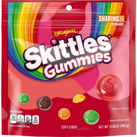 Skittles Original Gummy Candy, Sharing Size, 12 Oz Bag