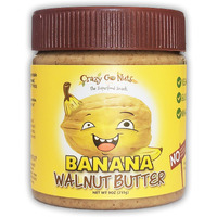 Crazy Go Nuts Walnut Butter - Banana, 9 Oz (1-Pack) - Healthy Snacks, Keto, Vegan, Low Carb, Gluten Free, Superfood - Natural, Non-Gmo, Ala, Omega 3 Fatty Acids, Good Fats And Antioxidants