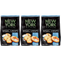 New York Style Bagel Crisps, Sea Salt, 7.2 Ounce (Pack Of 3)