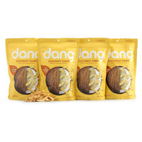 Dang Toasted Coconut Chips | Caramel Sea Salt | 4 Pack | Vegan, Gluten Free, Paleo Friendly, Non Gmo, Healthy Snacks Made With Whole Foods | 3.17 Oz Resealable Bags