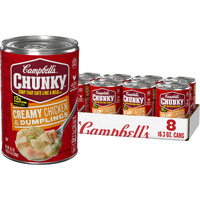 Campbells Chunky Soup, Creamy Chicken And Dumplings Soup, 16.3 Oz Can (Case Of 8)