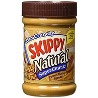 Skippy Super Chunk Natural Peanut Butter Spread, 15 Oz. (2-Pack)
