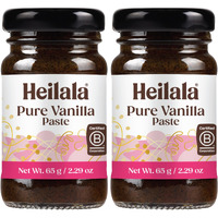 Heilala - Pure Vanilla Bean Paste - Gourmet Madagascar Bourbon Variety, Crafted With Hand-Selected & Ethically Sourced Vanilla Pods For Baking And Dessert Recipes, Gluten Free - 65G (2 Pack)