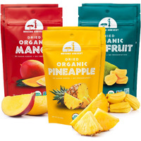 Mavuno Harvest Organic Dried Fruit Variety Pack | Dried Mango, Pineapple, And Jackfruit | Healthy, Vegan, No Sugar Added, Non Gmo Snacks For Kids & Adults | 2 Ounce, Pack Of 6