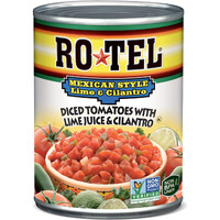 Rotel Mexican Style Lime And Cilantro Diced Tomatoes And Green Chilies, 10 Oz. (Pack Of 12)