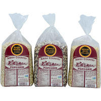 Amish Country Popcorn | Variety Bundles | 3-2 Lb Bags | Medium White - Baby White - Purple Popcorn Kernels | Old Fashioned, Non-Gmo And Gluten Free