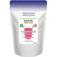 Gramzero Dragon Fruit Zero Calorie Sugar Free Drink Mix, Great For Nutrition Club Loaded Tea, Stevia Sweetened