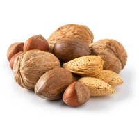Nuts U.S. - Mixed Nuts In Shell (Almonds, Walnuts, Hazelnuts, Pecans) | No Added Colors And No Artificial Flavors | Fresh Buttery Taste And Raw |Packed In Resealable Bags!!! (1 Lb)
