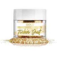 Bakell Tinker Dust - Gold (5G 1X Jar) | Edible Glitter For Cakes, Cupcakes, Cake Pops, Drinks
