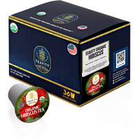 Organic Hibiscus Sabdariffa Tea Organic Naturally Decaf Tea Pods For Keurig By Teavity (36 Tea Pods)