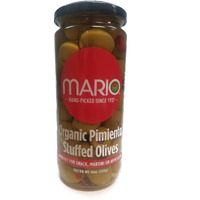 Mario Camacho Foods Stuffed Olives, Bleu Organic Cheese, 10 Fluid Ounce, Organic With Stuffed Pimiento