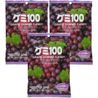 Kasugai Grape Gummy Candy 3.77Oz (3 Pack)