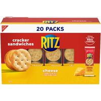 Ritz Cheese Sandwich Crackers, 20 Snack Packs (6 Crackers Per Pack)