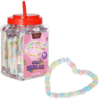Fresh Finest 36-Count Bulk Candy Necklaces - Individually Wrapped Novelty Candy Necklaces. Ideal For Party Favors, Goody Bags, Candy Buffets, And Retro-Themed Events.