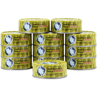 Sustainable Seas, Chunk Light Tuna In Water, No Salt Added, 3Rd Party Mercury Tested, 100% Sustainably Caught, 5 Ounce (Pack Of 12)