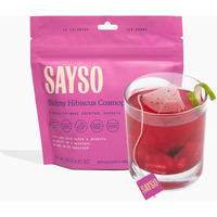 Sayso: Skinny Hibiscus Cosmo Craft Cocktail Tea Bag | Enjoy An Instant Cosmopolitan Or Mocktail In Under 1 Min, All-Natural,