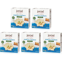 Jovial Organic Sourdough Einkorn Rosemary Crackers - Sourdough Crackers, Crackers For Cheese Platter, Made With Einkorn, Usda Organic, Non-Gmo - 4.5 Oz, 5 Pack