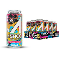 A Shoc Tropical Punch Energy Drink, 16 Fl Oz Can (Pack Of 12)