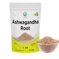 Ashwagandha Root 1Lb | Dried Ashwagandha Herb | 100% Naturally Dried | Withania Somnifera | Best Particle Size For Making Tea | By Yogi's Gift