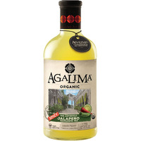 Agalima Authentic Organic Spicy Jalapeno Margarita Drink Mix, All Natural, 1 Liter (33.8 Fl Oz) Glass Bottle, Individually Boxed