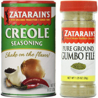 Zatarain's Cajun Seasoning Bundle - 1 Each Of Zatarain's Creole Seasoning 8 Ounces And Zatarain's Gumbo File' 1.25 Ounces