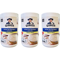 Quaker Avena Instantanea Instant Oats Vanilla, (3 Pack, Total Of 34.8 Oz)