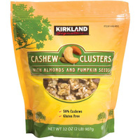 Kirkland Signature Cashew Clusters, 2 Lbs (3 Pack)