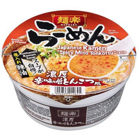 Hikari Menraku Ramen Spicy Miso Tonkotsu Taste, Spicy Miso Tonkotsu, 2.6 Oz (Pack Of 12)
