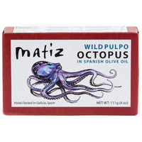 Matiz Pulpo Wild-Caught Pulpo Spanish Octopus In Olive Oil 4.0 Oz, (12 Pack)