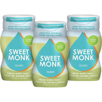 100% Pure Original Monk Fruit Sweetener Liquid Sugar Substitute By Sweetmonk - 1.7Oz |No Water Added Monk Fruit Extract | Zero Calorie Keto Friendly Monk Fruit Drops |Vegan, Gluten Free And Kosher (3 X Original)
