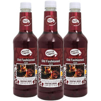 Master Of Mixes Old Fashioned Drink Mix, Ready To Use, 1 Liter Bottle (33.8 Fl Oz), Pack Of 3