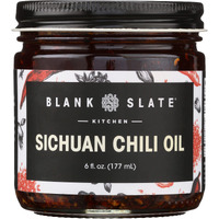 Blank Slate Kitchen Sichuan Chili Oil (6 Oz) | Gourmet Spicy Tingly Numbing Umami Hot Sauce | Authentic Chinese Mala | Vegan, Gluten-Free, Sugar-Free, Non-Gmo, No Msg
