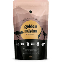Gourmanity Golden Raisins, Naturally Sweet South African Raisins Bulk, Great Choice For A Healthy Snack, Seedless Juicy Sultanas For Baking, Freshly Packed In Resealable Bags, No Added Sugar, Gluten Free, 2 Lb