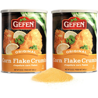 Gefen Corn Flake Crumbs, 12Oz (2 Pack) Resealable Containers | Total Of 1.5 Pounds, Naturally Gluten Free (Not Certified)