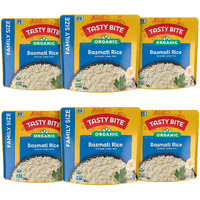 Tasty Bite Organic Basmati Rice, Family Size 16 Ounce, Ready To Eat, Microwavable, Vegan, Gluten-Free (Pack Of 6)