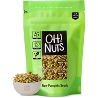 Pumpkin Seeds | Raw - 100% Natural | 2 Lb | Unshelled Pepitas Raw | Packed In New York Zip-Seal Bag For Exceptional Freshness By Oh Nuts