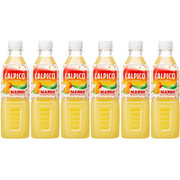 Calpico Mango, Non-Carbonated Drink, Japanese Beverage Contains Mango Juice Concentrate, Sweet And Tangy Asian Drink, 16.9 Fl Oz. (Pack Of 6)