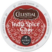 Celestial Seasonings 14738Ct India Spice Chai Tea K-Cups, 96/Carton