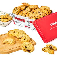 David's Cookies Cranberry Pistachio Biscuits Sweet Sampler Tin - Irresistible Crunch, Snacks And Bakery Treats - Ideal For Snacking And Gifting - Delicious Gourmet Food Gift For All Occasions 9.3Oz