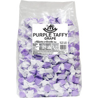 Fairtime Taffy - Bulk Purple Candy For Candy Buffets, Grape Taffy, Grape Candy, Bulk Candy, Pinata Candy, Individually Wrapped Candy Kosher Candy, 3 Pounds Of Candy