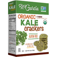 Rw Garcia Organic Kale Crackers, Gluten Free, 5.5Oz Boxes, 6 Pack