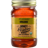 Mountain Ridge Honey, Naturally Healthy 100% Pure Raw Organic Honey, 22 Ounces