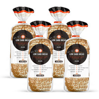 Dr. B's Multigrain Bread | 2G Net Carbs & 7G Protein | Low Calorie, Vegan, Sugar Free | Fresh, Sliced, Keto & Low Carb Bread Loaf (4 Pack (16 Oz), Sesame)