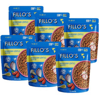 Fillo's Peruvian Lentils - Ready To Eat Lentils, Gluten-Free, Preservative-Free, Microwavable Meals, Non-Gmo, Vegan, Plant Protein, 10 Oz Pk Of 6