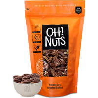 Pecans | Dry Roasted Salted | 2 Lb | Oil-Free, All Natural Pecans | Packed In New York Zip-Seal Bag For Exceptional Freshness By Oh Nuts