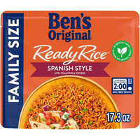Ben's Original Ready Rice Spanish Style Flavored Rice, Family Size, Easy Dinner Side, 17.3 Oz Pouch (Pack Of 6)